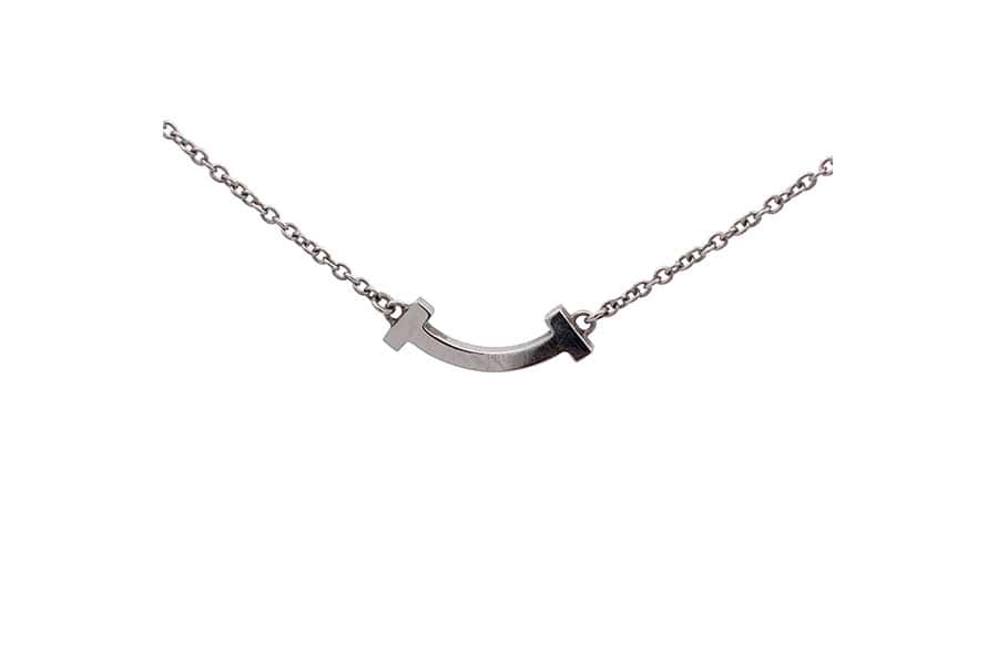 ティファニー Ｔスマイル ネックレス ミニ 750 全長約46.0㎝